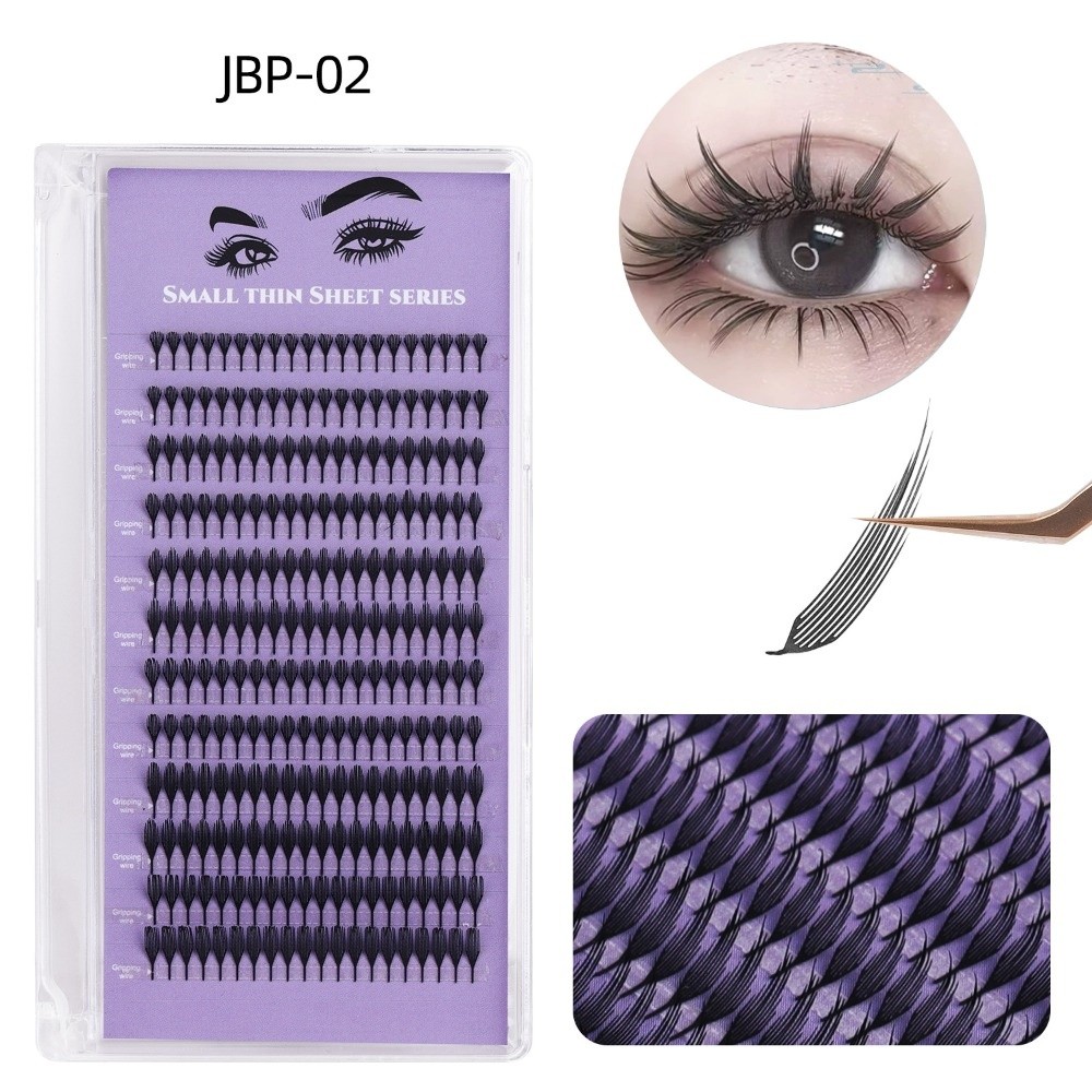 False Eyelashes Natural - 132/240 رموش صناعية مجمعة بانحناءة D،