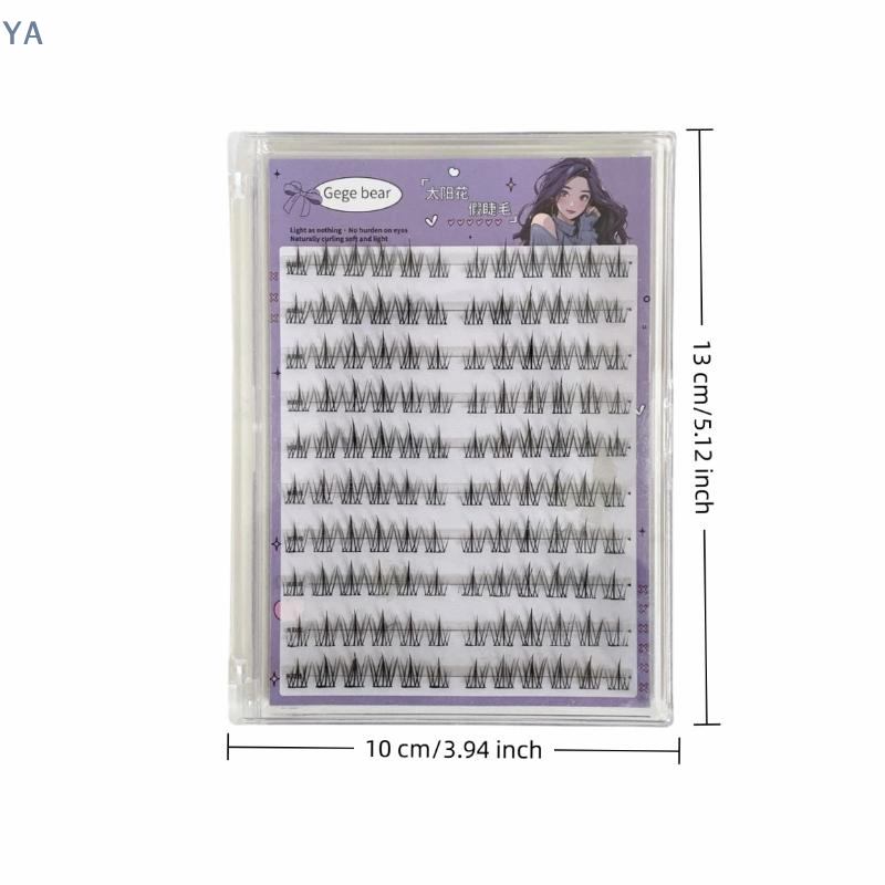 False Eyelashes Natural - 【SA】【SA】رموش صناعية بدون غراء بتصميم شمسي،