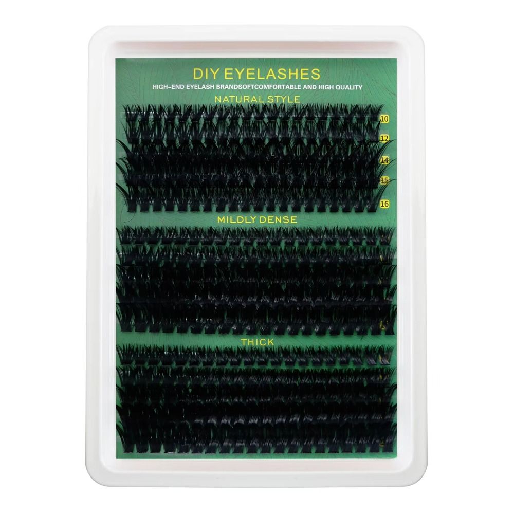 False Eyelashes Natural - رموش صناعية بمظهر طبيعي، تصميم ثلاثي