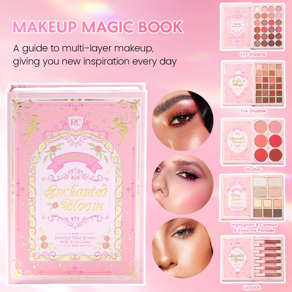 Beauty Book Makeup Kit - مجموعة مكياج كاملة من 5 طبقات،
