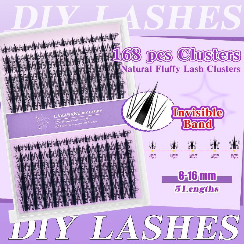 False Eyelashes Natural - رموش طبيعية كثيفة فردية سهلة التطبيق
