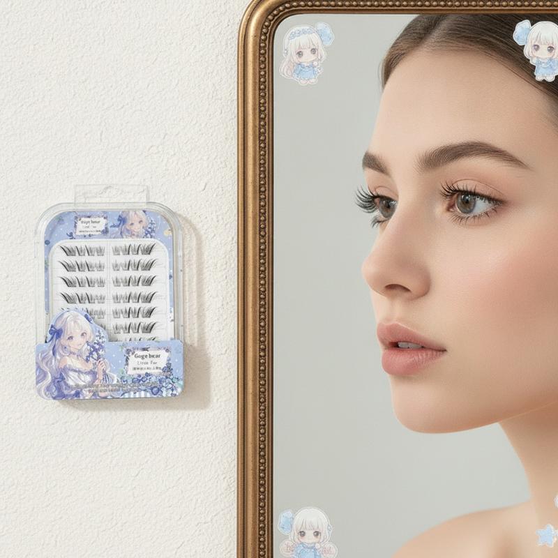 Beauty Natural Makeup - رموش صناعية بدون غراء ذاتية اللصق،