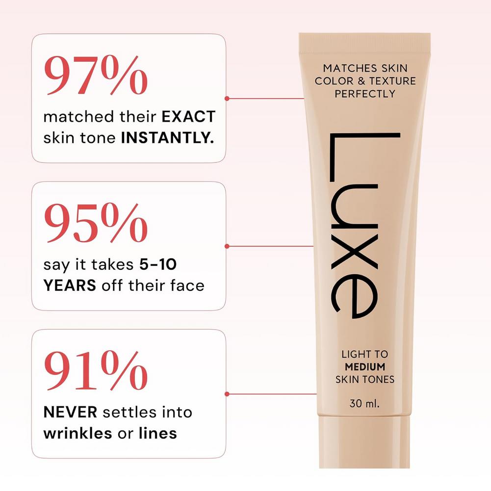كريم أساس سائل ذكي LUXE مع واق - مراجعة Beauty Natural Makeup وسعره