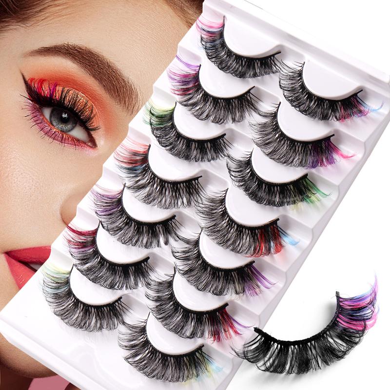 7 أزواج من الرموش الصناعية الم - مراجعة False Eyelashes Natural وسعره