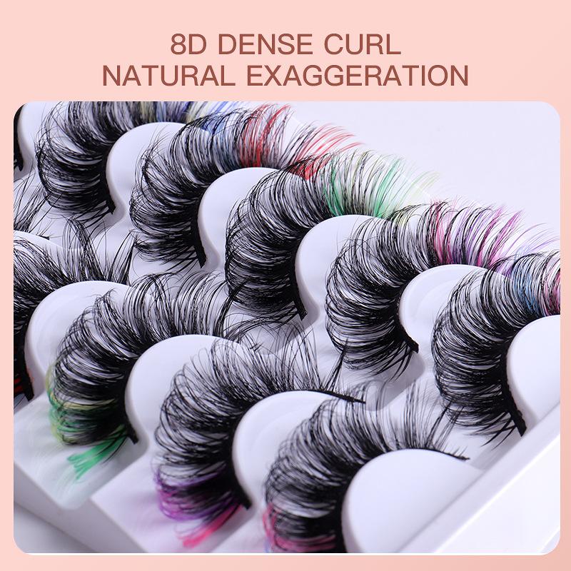 7 أزواج من الرموش الصناعية الم - مراجعة False Eyelashes Natural وسعره