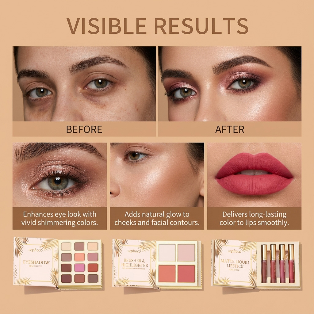 مجموعة مكياج تروبيكال جيلديد:  - مراجعة Beauty Book Makeup Kit وسعره