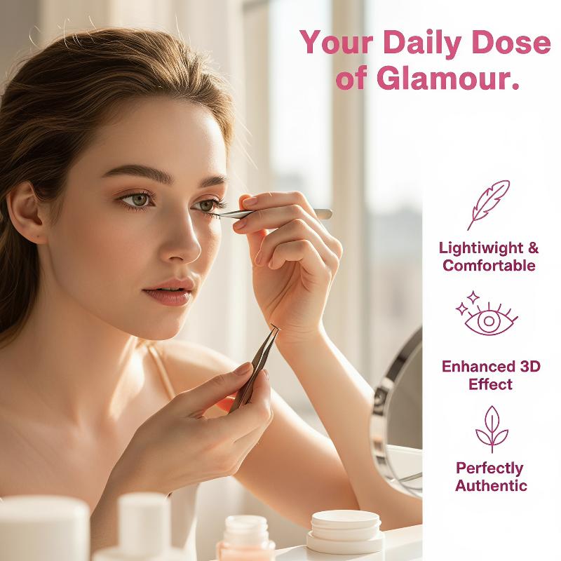 مجموعة واحدة من رموش العين الس - مراجعة False Eyelashes Natural وسعره